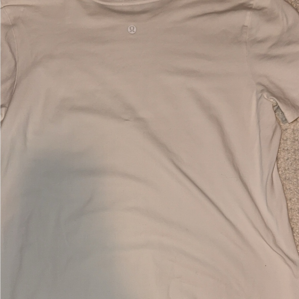 lululemon athletica Beige Short Sleeve Tee